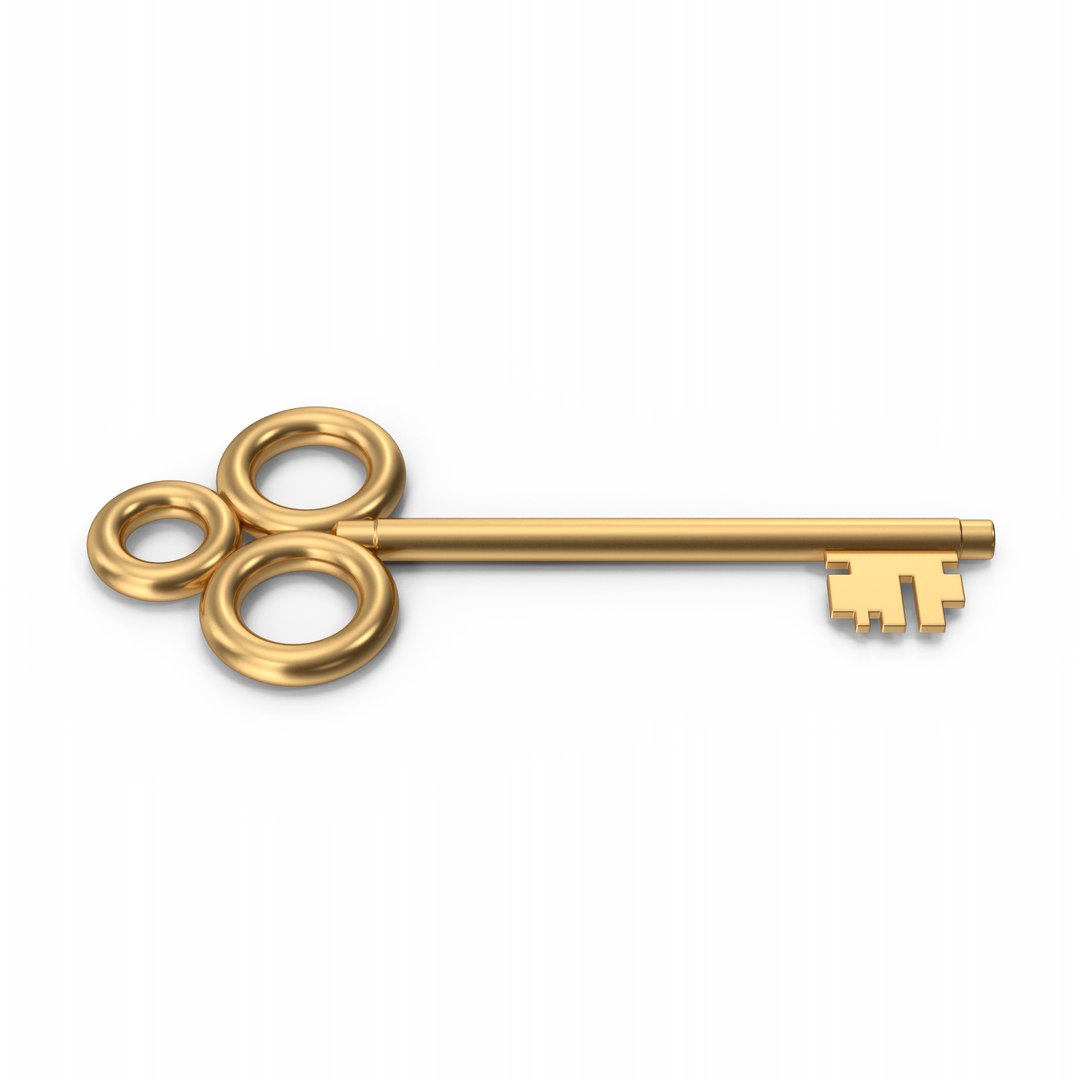 3D Gold Key Model - TurboSquid 2351857