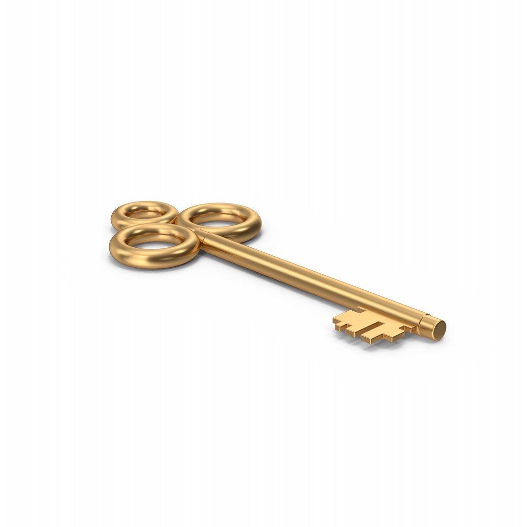 3D Gold Key Model - TurboSquid 2351857