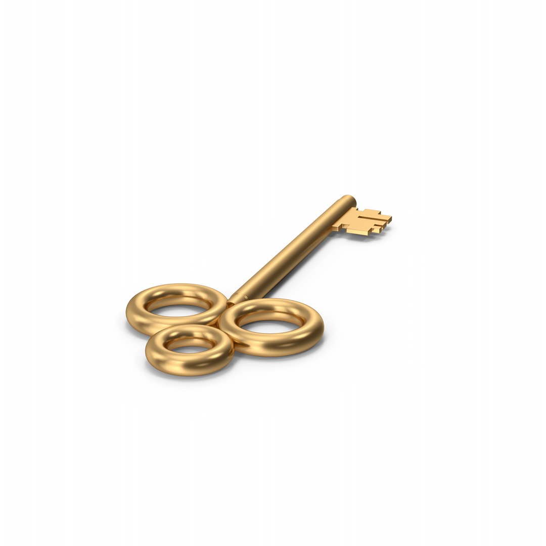 3D Gold Key Model - TurboSquid 2351857