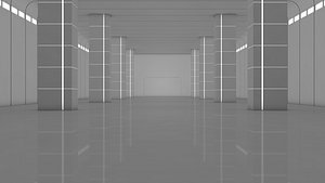 3D Sci Fi Warehouse