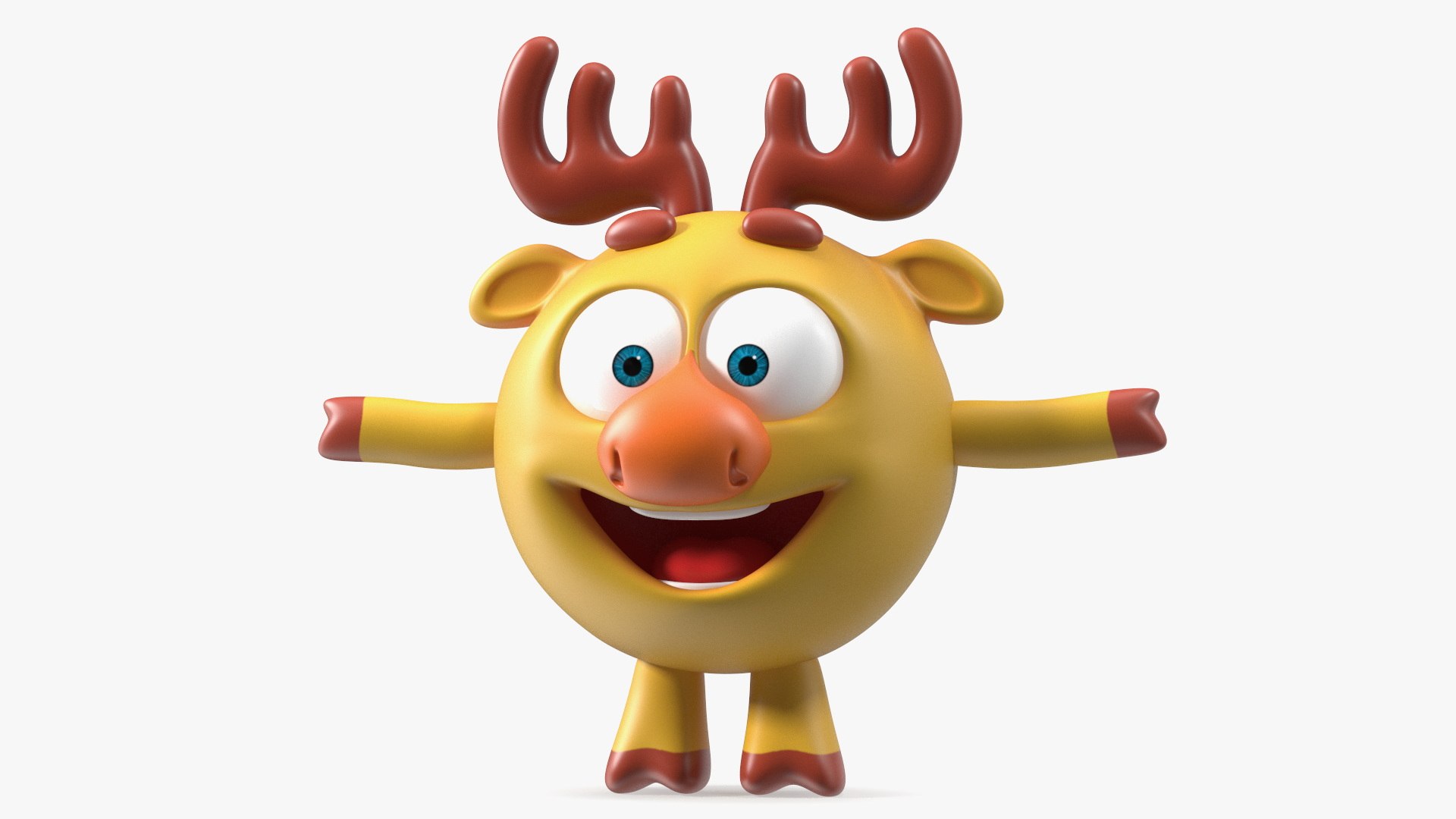 Dokko Character Kikoriki Rigged 3D model preview