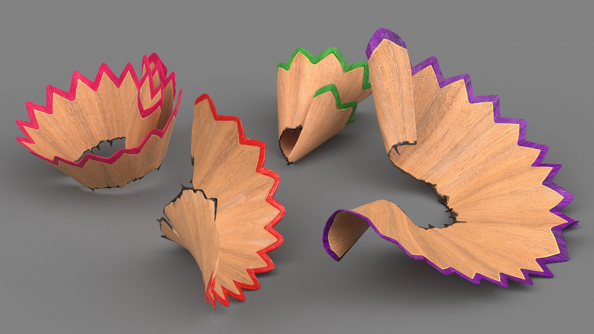 3D Pencil Shavings https://p.turbosquid.com/ts-thumb/lt/5oXv36/Bs/pencilshavings3dsmodel004/jpg/1689920495/1920x1080/fit_q87/8b9577ae566cf3b61bee54f613955371cc10c630/pencilshavings3dsmodel004.jpg