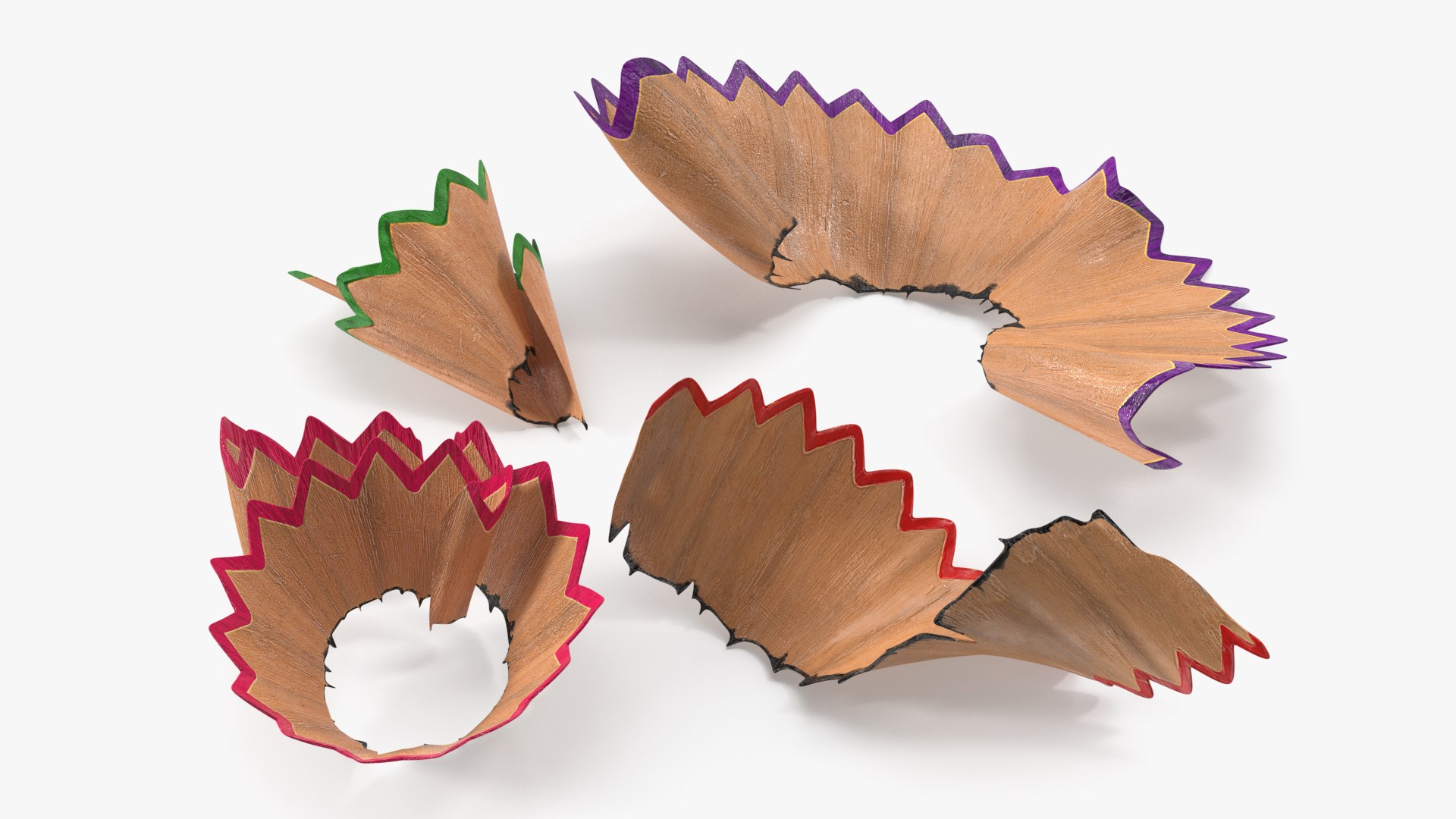 Pencil Shavings 3D model preview