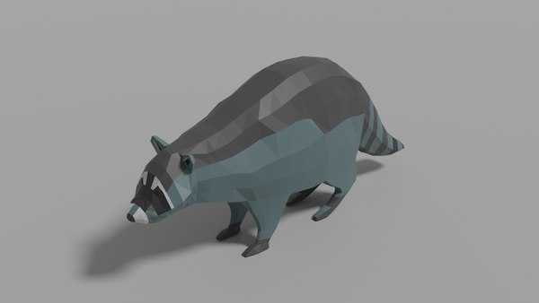 modelo 3d Mapache de dibujos animados - TurboSquid 1627272