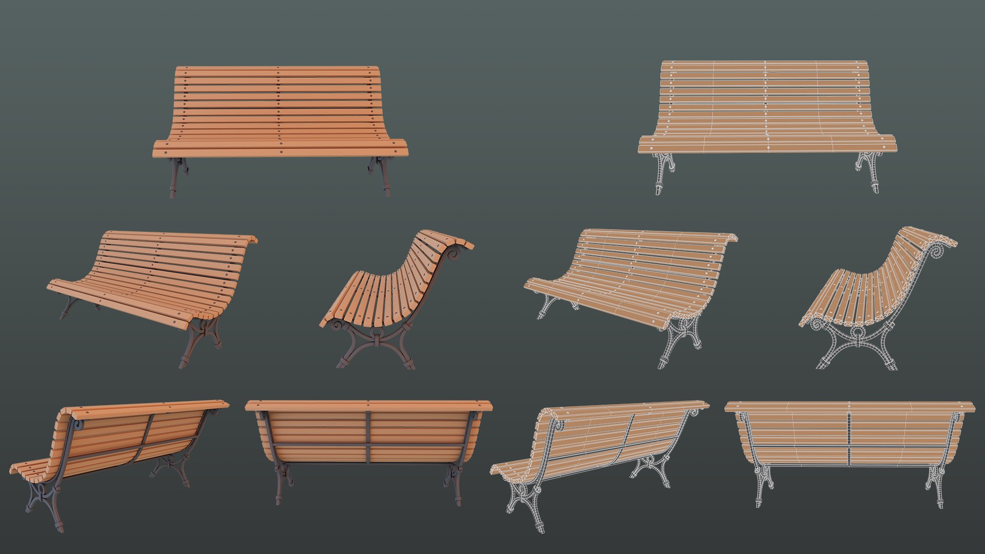 BENCH Model - TurboSquid 2288565
