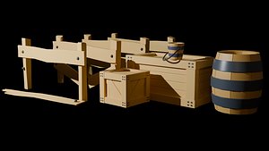 small wooden pack