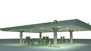 gas station 3d ma