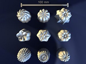 3d candy flower model