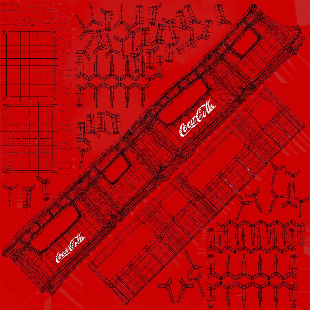 3D plastic coke crate 24x model https://p.turbosquid.com/ts-thumb/lt/Sy6MsW/3n7DoM9E/uvcheck/jpg/1578671658/1920x1080/fit_q87/66dd25ca6f66a5766d534f6f2970a2fb2ff293ce/uvcheck.jpg