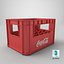 3D plastic coke crate 24x model