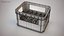 3D plastic coke crate 24x model