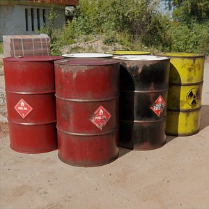 55 gallon drum 3D model