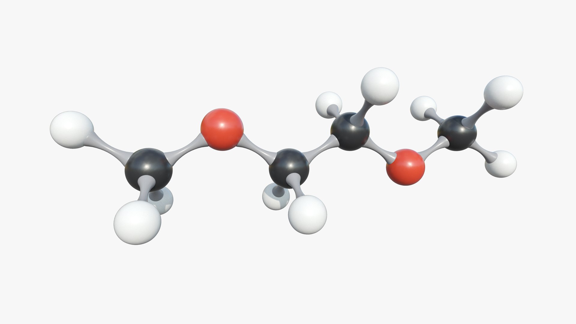 3D Dimethoxyethane Molecule With PBR 4K 8K Model - TurboSquid 1943241