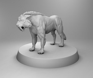 3D tiger strong model