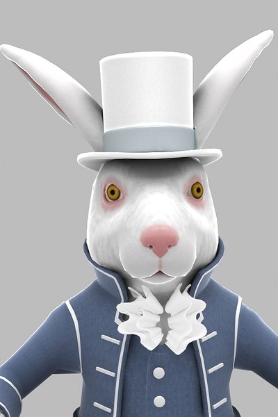 3d character march rabbit