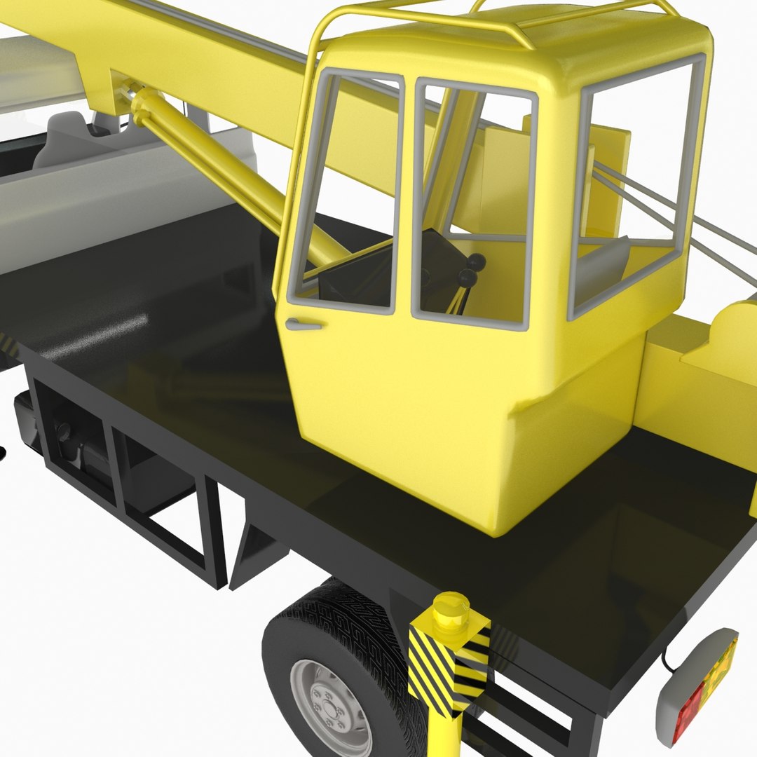3d T Mini Truck Crane Model