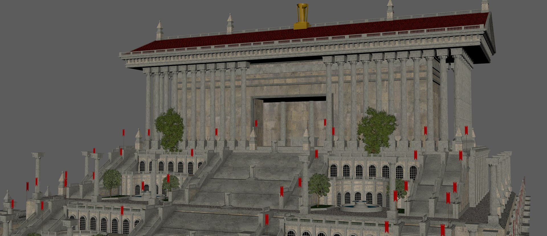 Temple Of Artemis Building 3D - TurboSquid 2195990