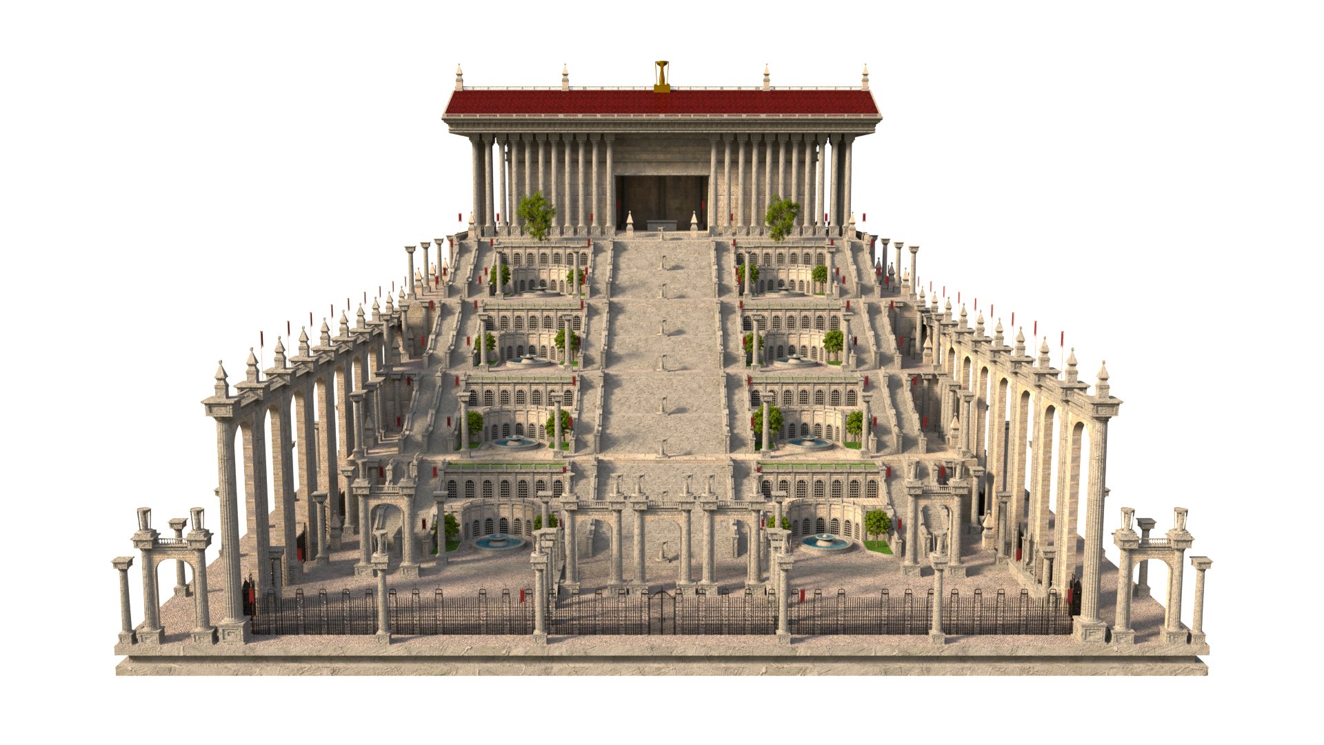 Temple Of Artemis Building 3D - TurboSquid 2195990