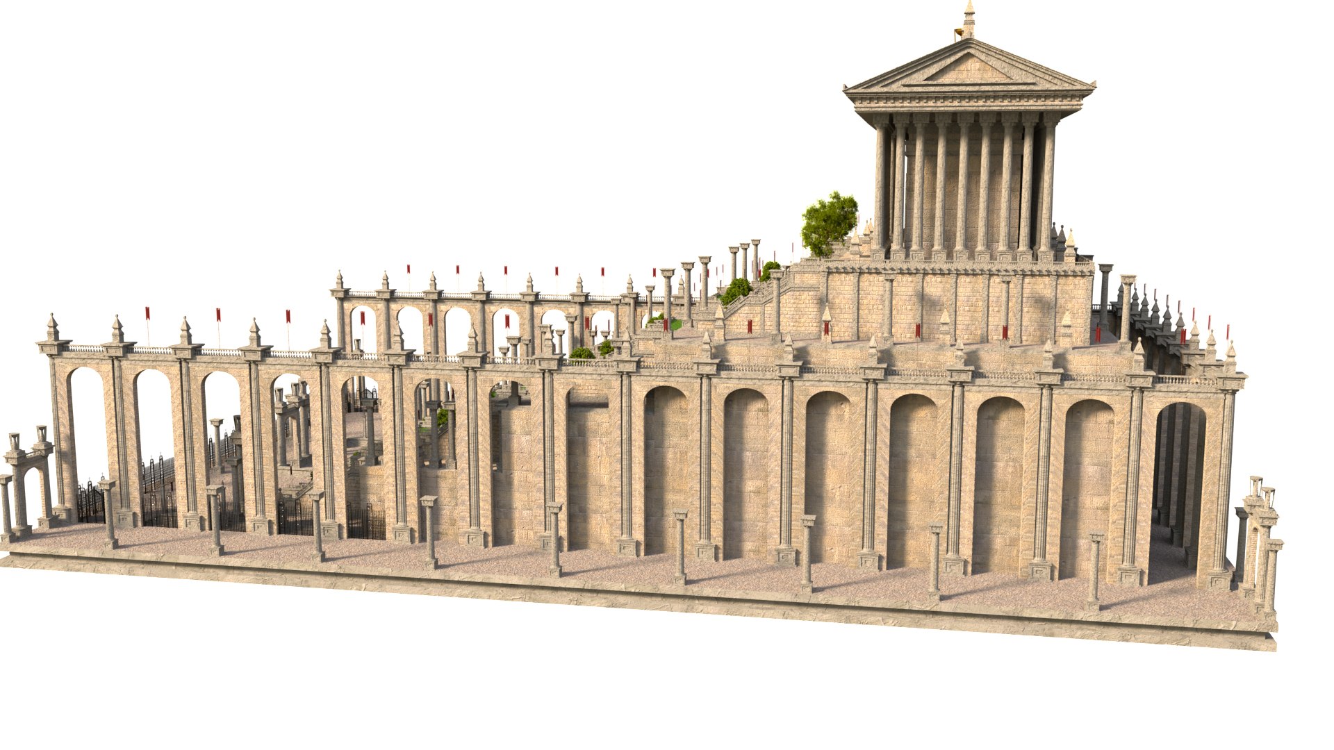 Temple Of Artemis Building 3D - TurboSquid 2195990