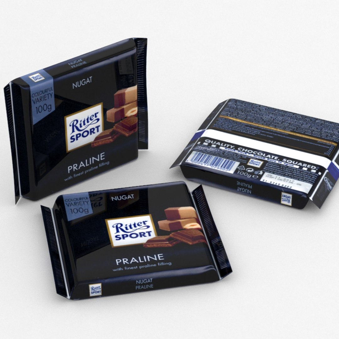 Ritter sport praline 3D model - TurboSquid 1177454
