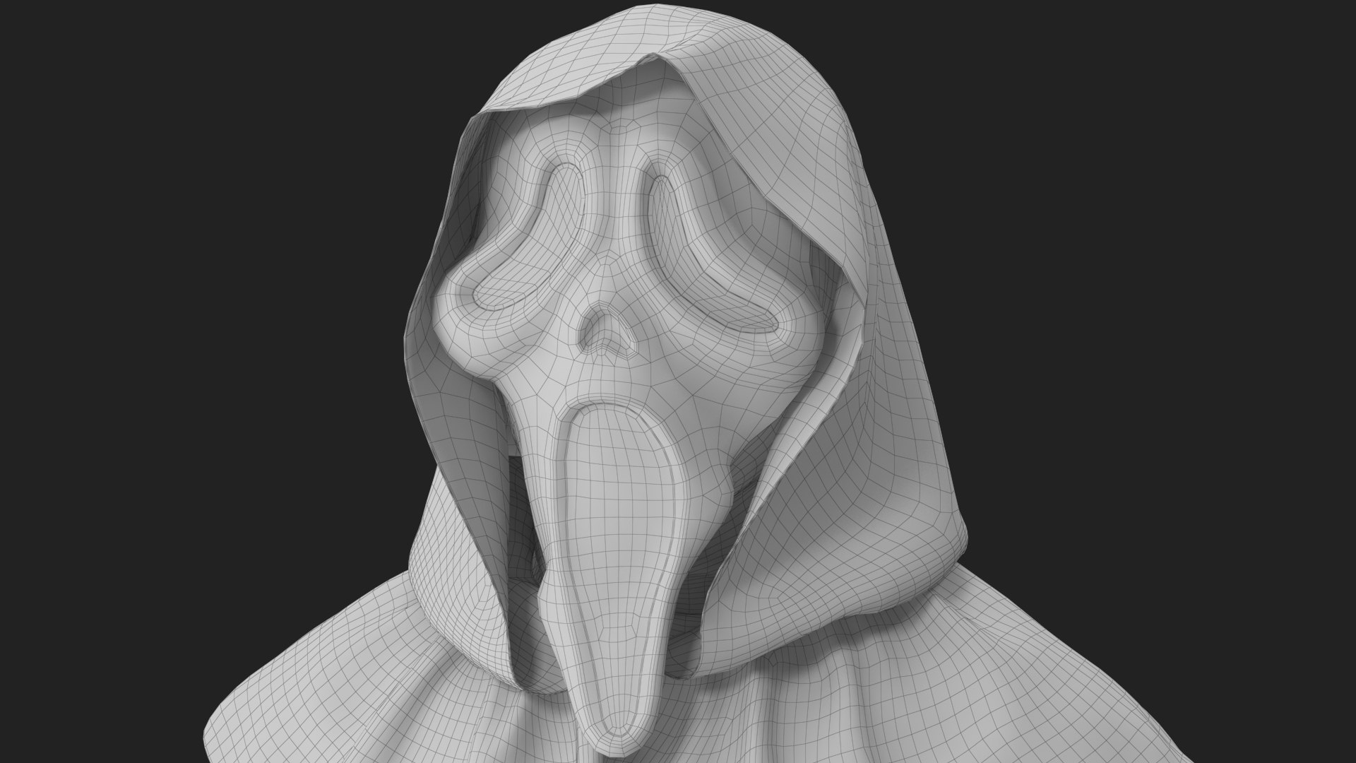 Ghostface Mask Scream with Hood 3D https://p.turbosquid.com/ts-thumb/lt/aJTdhj/1I/wireframe_10/jpg/1719829366/1920x1080/fit_q87/73eafd3dac31f26ba36a15cfb64c9b3ad2beb96c/wireframe_10.jpg