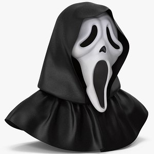 Ghostface Mask Scream with Hood