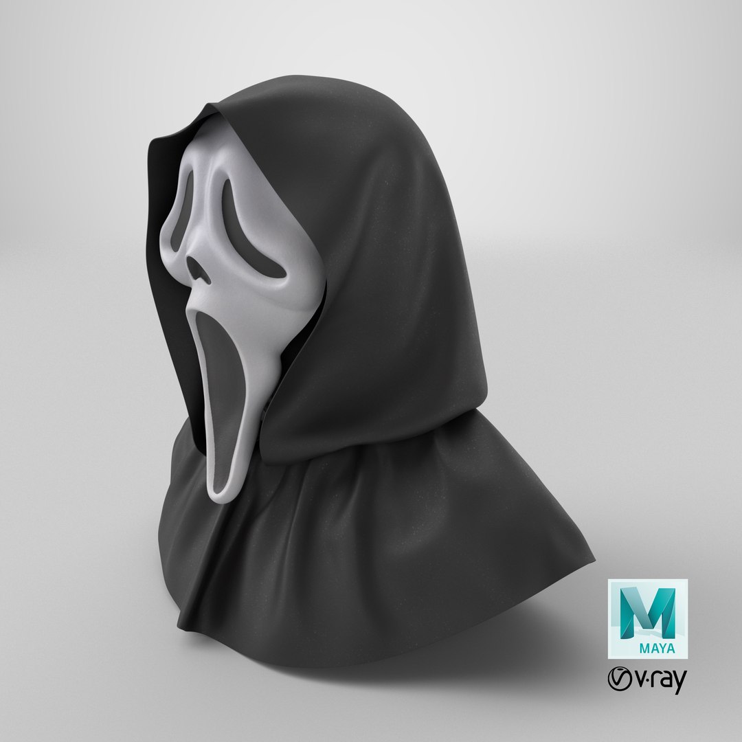 Ghostface Mask Scream with Hood 3D https://p.turbosquid.com/ts-thumb/lt/aJTdhj/rk/stemcell_maya_vray_render/png/1720004250/1920x1080/fit_q87/0bf32832a8e334f5d1495cae0affac692831bbb8/stemcell_maya_vray_render.jpg