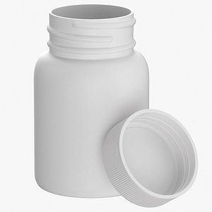 plastic bottle pharma 30ml 3D