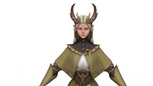 3D Daemon Girl model