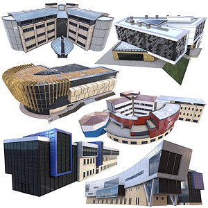 3D model Modern Building Pack
