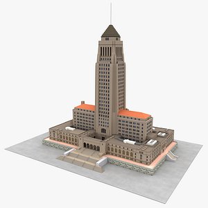 3D Los Angeles City Hall model