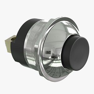 3d model push-button -
