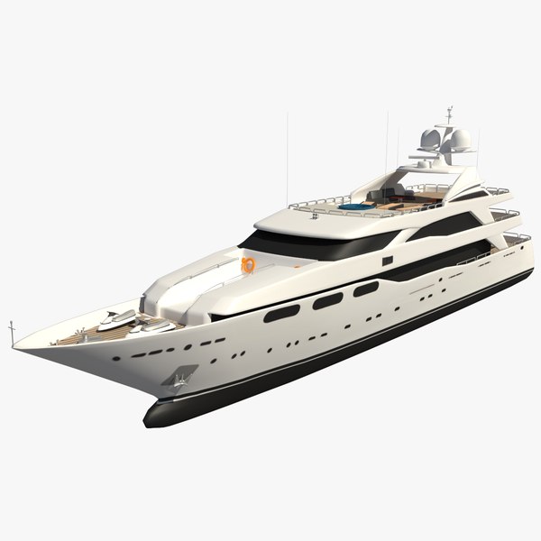3D yacht vessel ship model