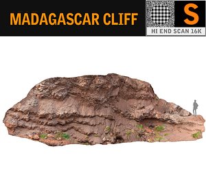 madagascar cliff rock 16k 3D model