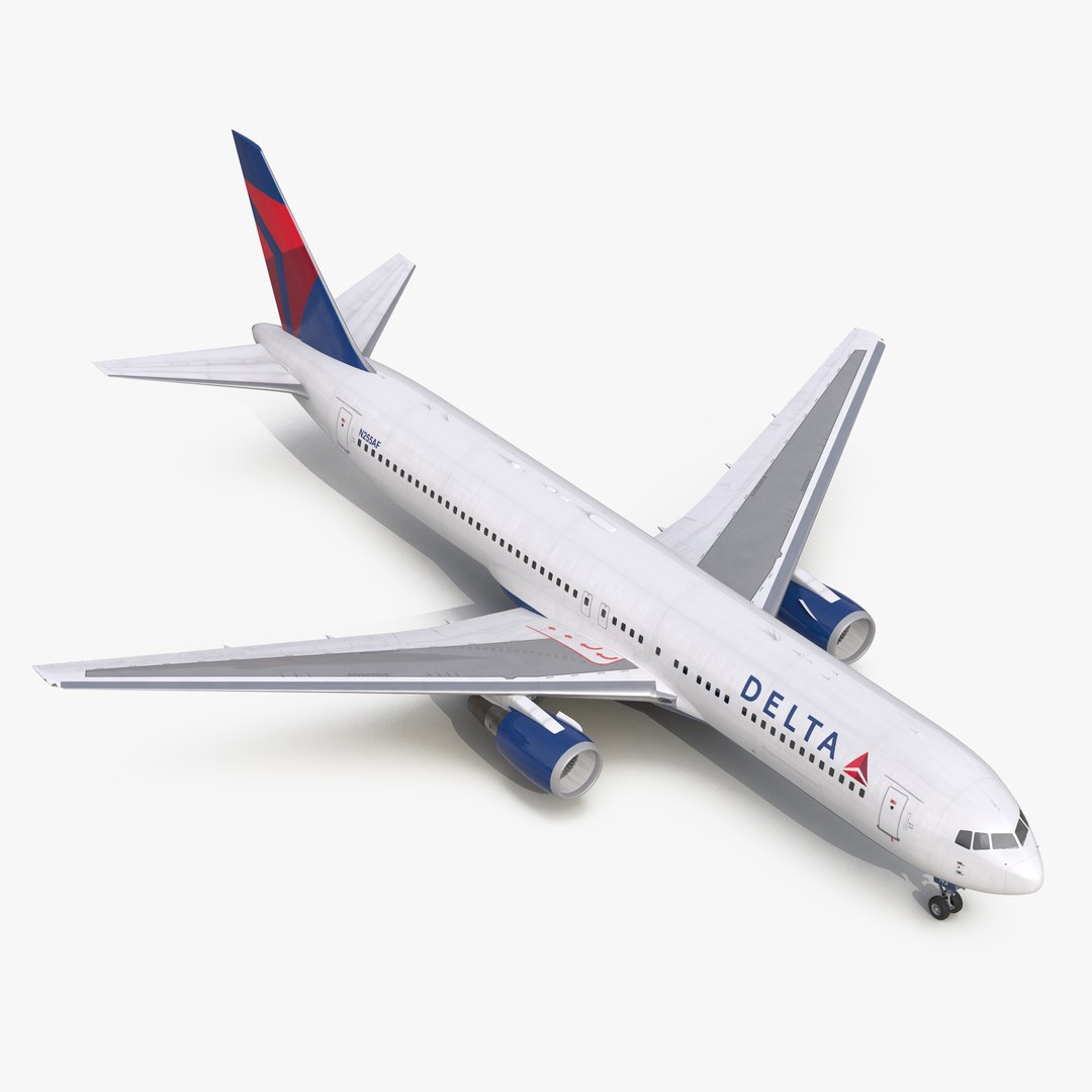 Boeing 767-300 Delta Air Lines 3D Model 3D model preview