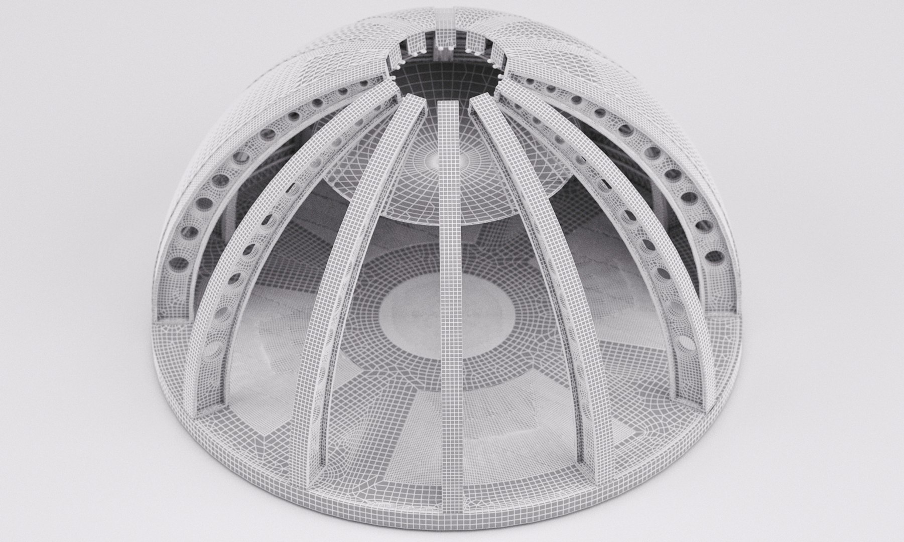 3d Model Dome Architecture 2016 Raw