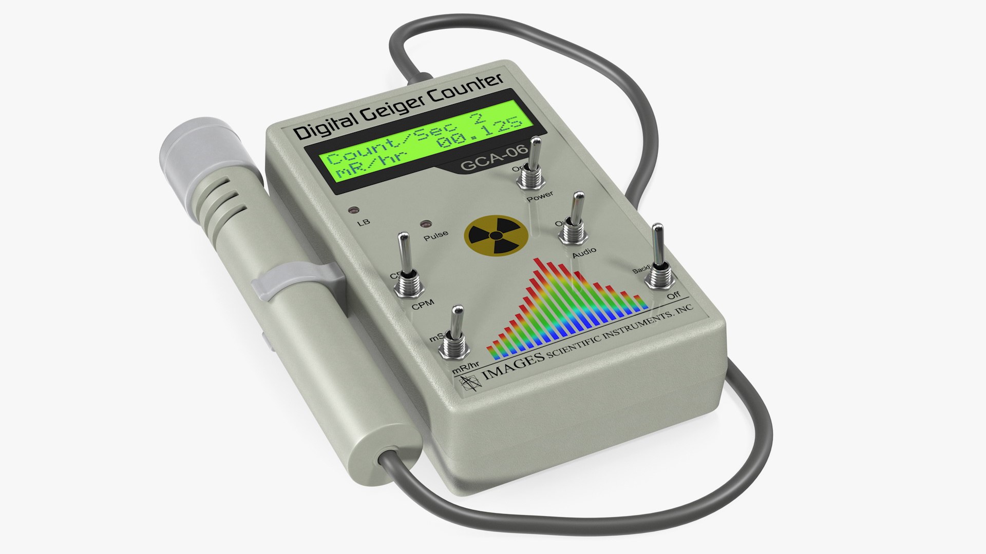 Images GCA 06 Professional Digital Geiger Counter 3D model preview