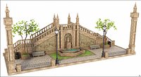 Twin Stairs Fountain