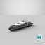 Dolph Yacht Night Scene 3D model