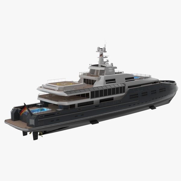 Dolph Yacht Night Scene 3D model