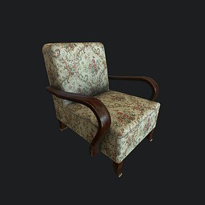 3D model old armchair chair