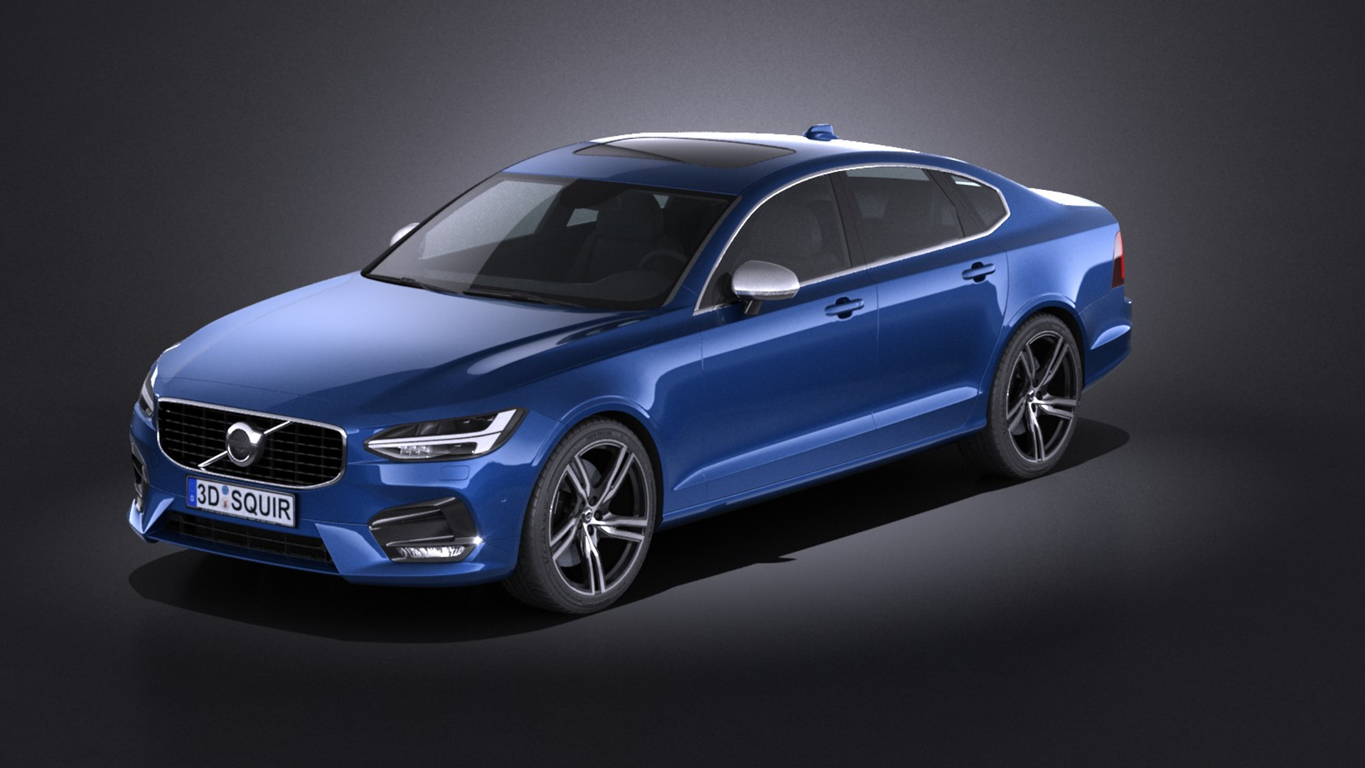 S90 R-design 2017 3d Model