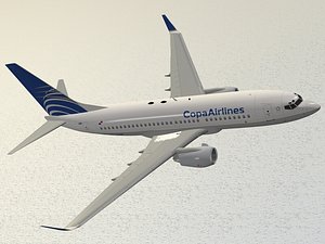 3D Boeing 737-700 Copa Airlines