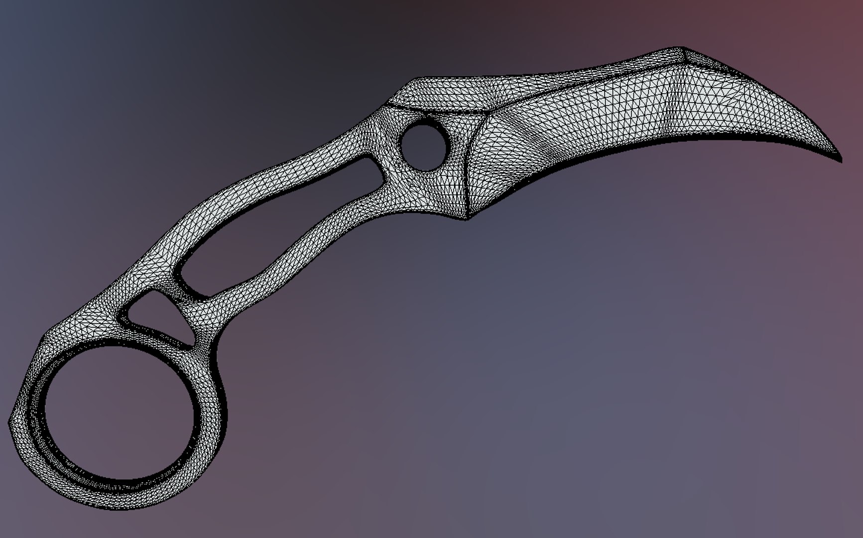 3D karambit knife https://p.turbosquid.com/ts-thumb/lu/DwxZEc/8sJXsdoB/wireframe1/png/1589634206/1920x1080/fit_q87/ed6a15c1cadd4b678dc8205a261a89b8402ef783/wireframe1.jpg
