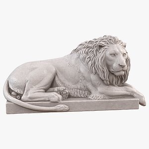 Recumbent Lion 3D model