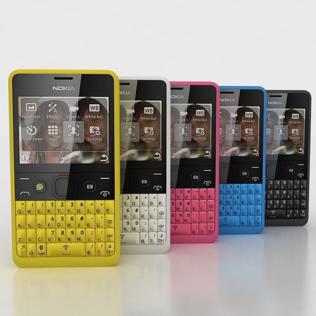 3d Model Nokia Asha 210