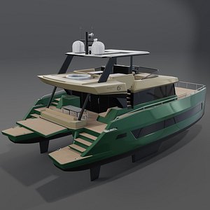 3D Moon 60 Power 3D Catamaran PBR Yacht 6TY