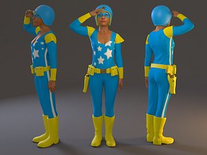 female cosplay bcc 2130 3D model