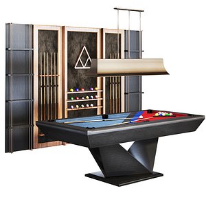 Billiard Set03 pool table model