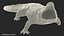 crocodile attack animal rigged 3D